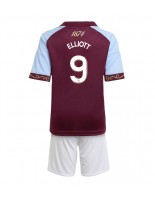 Aston Villa Harvey Elliott #9 Domácí dres pro děti 2025-26 Krátký Rukáv (+ trenýrky)